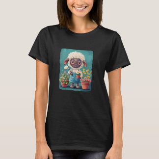 Funny Gardener Sheep with a Touch of Humor Costume T-Shirt