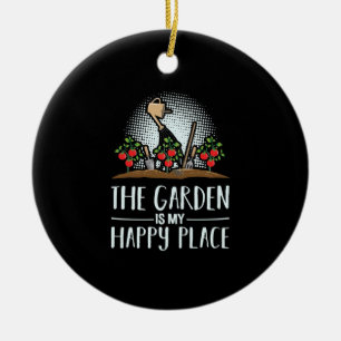 Funny Gardening Ceramic Tree Decoration