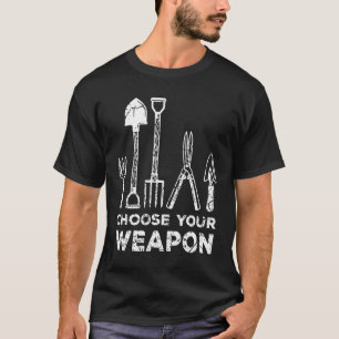 Funny Gardening Garden Gangster Vegan Gardener Pla T-Shirt
