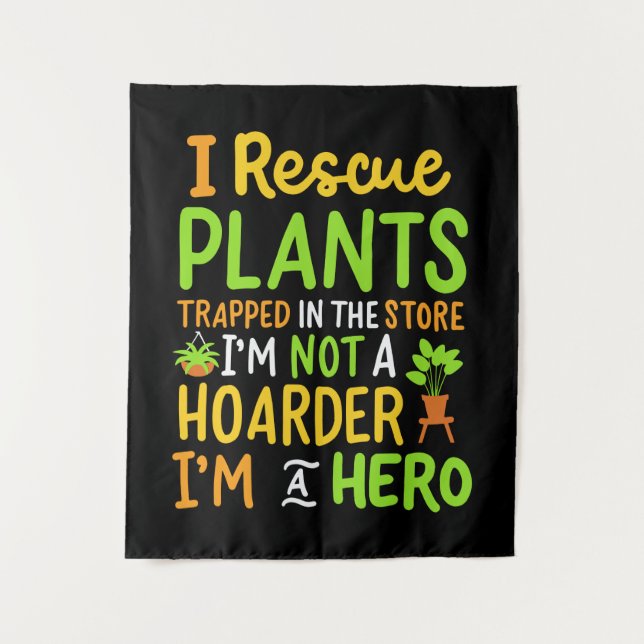 Funny Gardening Gardener Tapestry (Front)