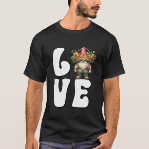 Funny Gardening Gnome For Women And Men I Love Veg T-Shirt