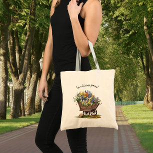 Funny Gardening I'm a bloomin' genius! Tote Bag