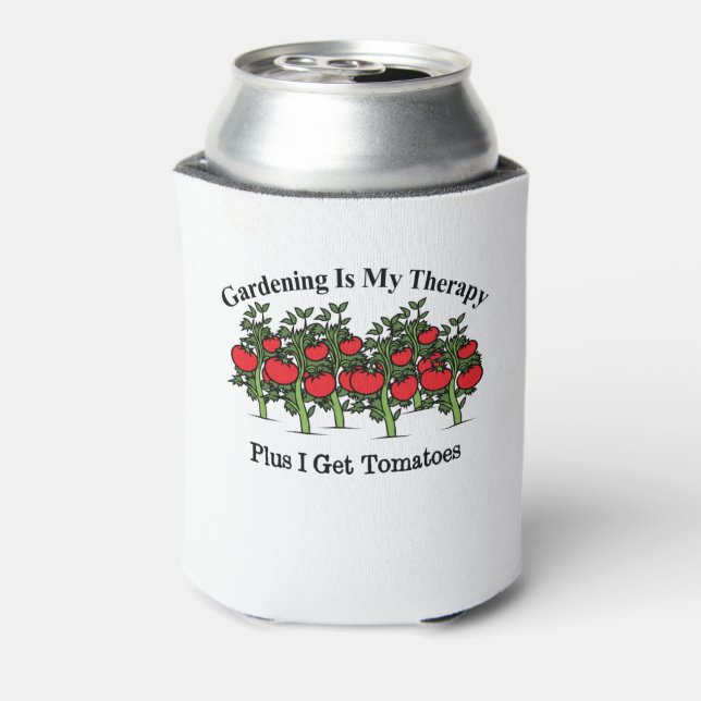 Funny Gardening Is My Therapy Can Cooler (Can Back)