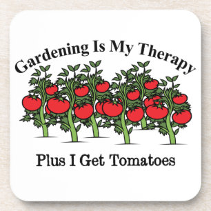 Funny Gardening Is My Therapy Coaster