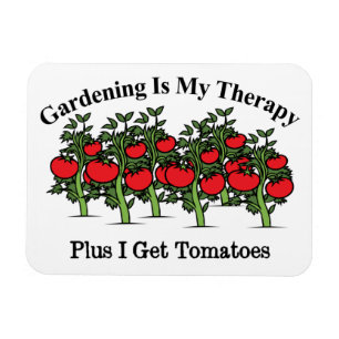 Funny Gardening Is My Therapy Magnet