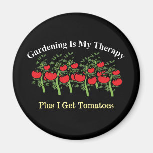 Funny Gardening Is My Therapy Magnet