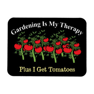 Funny Gardening Is My Therapy Magnet
