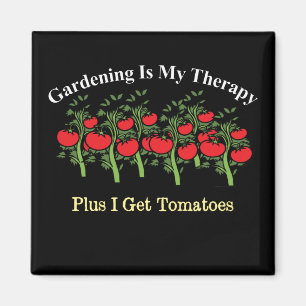 Funny Gardening Is My Therapy Magnet