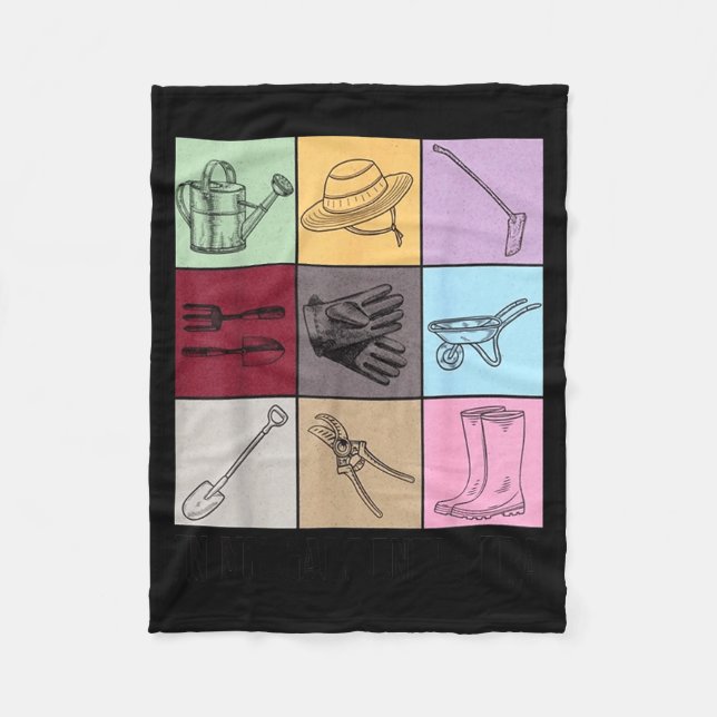 Funny Gardening Lover S Plant Lover , Men's G Clic Fleece Blanket (Front)