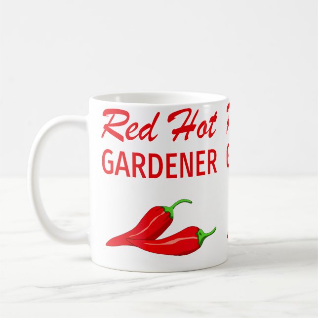 Funny Gardening T Shirt Gift Hot Coffee Mug (Left)