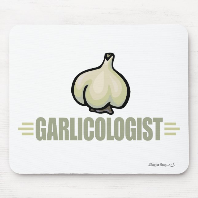 Funny Garlic Mouse Mat (Front)