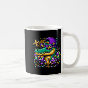 Funny Gator Mardi Gras  Coffee Mug