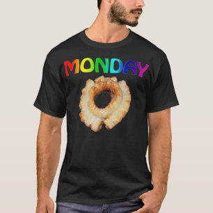 Funny Gay Monday Doughnut Meme LGBTQ Pride Month P T-Shirt