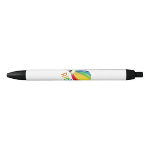 Funny Gay Pride Hot Air Balloon Rainbow Ride Gays  Black Ink Pen