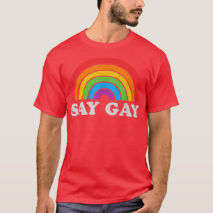 Funny Gay Pride Vintage Rainbow Lgbt Month T-Shirt