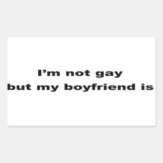 Funny Gay Slogan! Rectangular Sticker