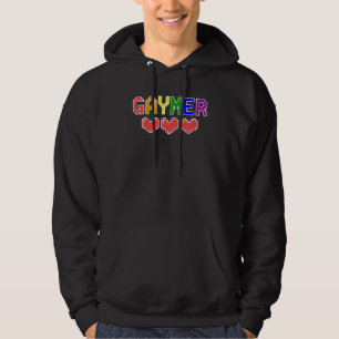 Funny Gaymer Gay Lgbt Pride Humour Video Gamer  Vi Hoodie