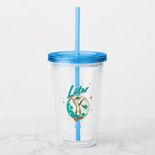 Funny Gecko Later Procrastination Humour Acrylic Tumbler