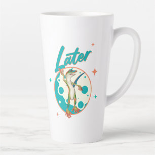 Funny Gecko Later Procrastination Humour Latte Mug