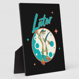 Funny Gecko Later Procrastination Humour Plaque