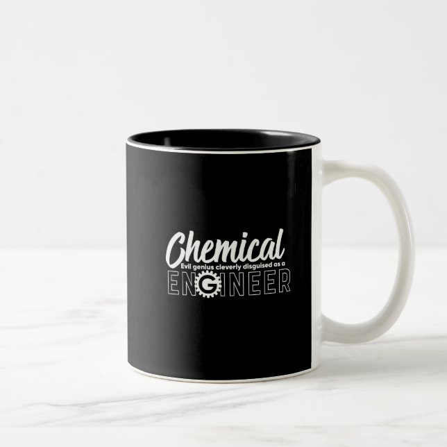 Funny Geek Engineer Chemical Engineering Major Two-Tone Coffee Mug (Right)
