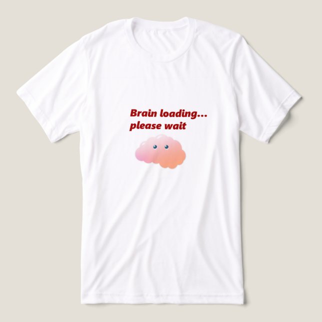 Funny Geek Humour Cartoon T-Shirt Tri-Blend Shirt (Design Front)