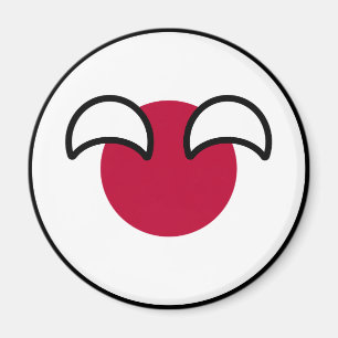 Funny Geeky Japan Countryball Flag Magnet