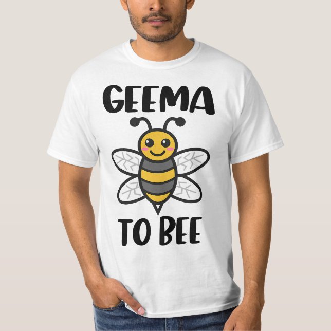 Funny Geema to Bee - Grandma to Be T-Shirt (Front)