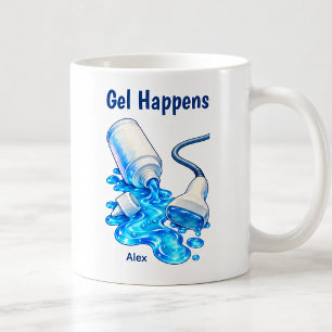 Funny Gel Happens Sonographer Personalised Coffee Mug
