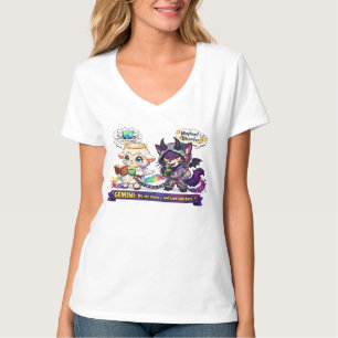 Funny Gemini Zodiac Duality Angel Lamb and Chaos T-Shirt