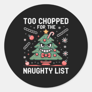 Funny Gen Alpha Gen Z Slang Funny Christmas Sweate Classic Round Sticker
