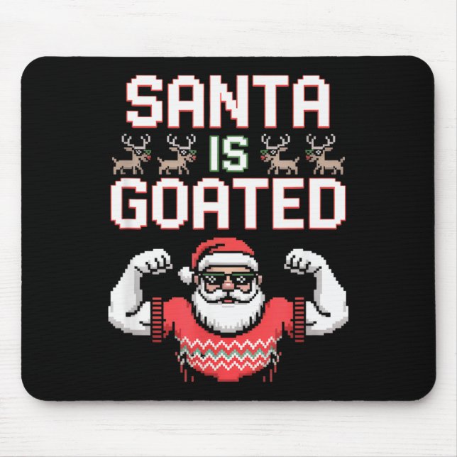 Funny Gen Alpha Gen Z Slang Funny Christmas Sweate Mouse Mat (Front)