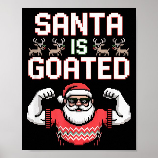 Funny Gen Alpha Gen Z Slang Funny Christmas Sweate Poster (Front)