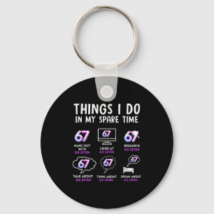 Funny Gen Alpha Lover Trend Fan Modern Youth Humor Key Ring