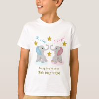 Funny Gender Reveal Big Brother elephant T-Shirt