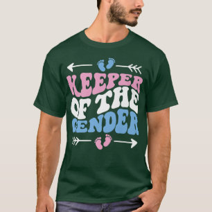 Funny Gender Reveal Cute Keeper Of The Gender T-Shirt