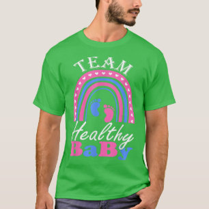 Funny gender reveal of team healthy baby party sup T-Shirt