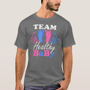 Funny gender reveal of team healthy baby party sup T-Shirt