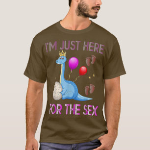 Funny gender reveal pregnancy dinosaurs baby anoun T-Shirt