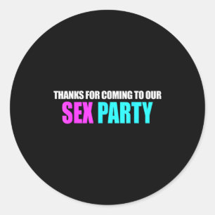 Funny Gender Reveal Shirt For Mom Or Dad Gender Re Classic Round Sticker