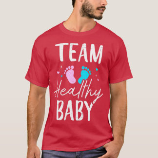 Funny gender reveal team both baby party supplies T-Shirt