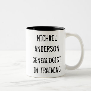 Funny Genealogy Ancestor Custom Personalised Two-Tone Coffee Mug