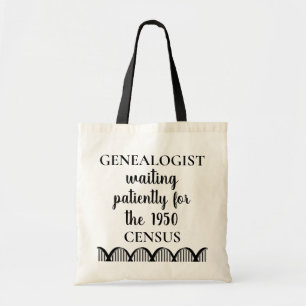 Funny Genealogy Genealogist Census Tote Bag