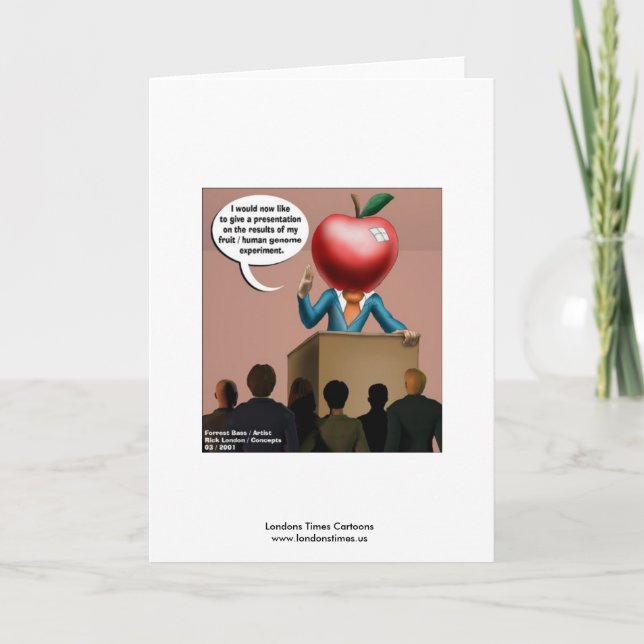 Funny Genome Experiment Quality Greeting Card (Front)