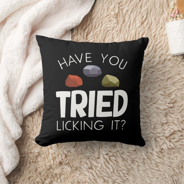 Funny Geologist Lapidary Rock Collector Rockhound Cushion (Blanket)