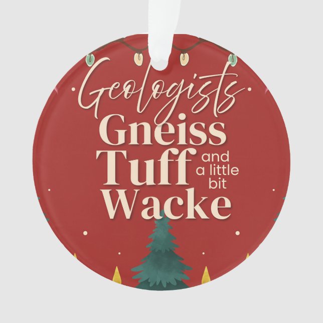 Funny geologist ornament (Front)