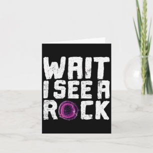 Funny Geologist Rock Hounding Geode Vintage Shirt Card