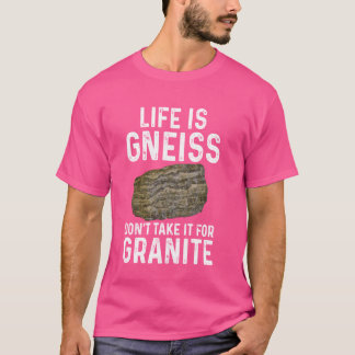 Funny Geology Don't Take It For Granite Rock Colle T-Shirt