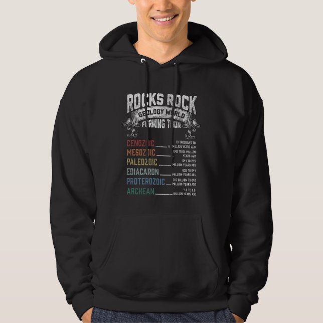 Funny Geology Rock Forming Humour Geologist Hoodie (Front)