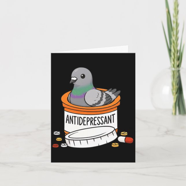 Funny Geon Anti Depressant Zoo Boys Girls Premium  Card (Front)